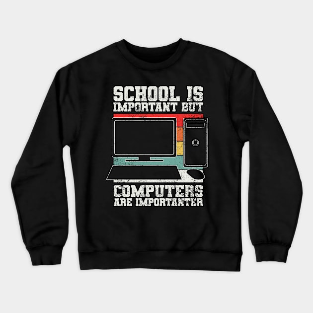 Computer Programming Crewneck Sweatshirt by KAWAIITEE